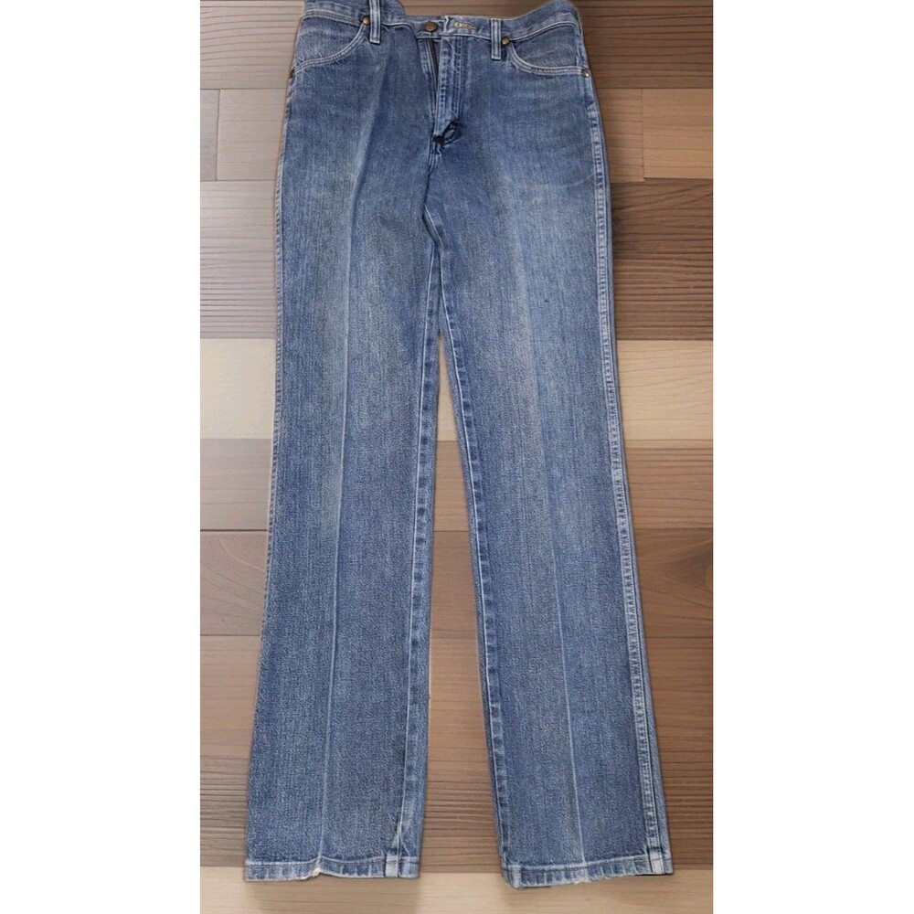 Lot of 3 Vintage Wrangler 936 Cowboy Cut Slim Fit Jeans 31x34 Blue Denim Bundle - Picture 4 of 16